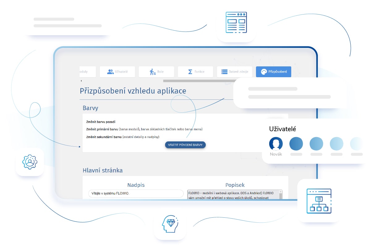 FLOWIO - Přehledné prostředí, které si upravíte na míru